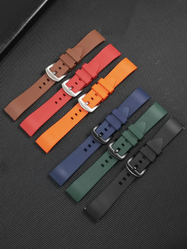 Fluororubber Watch Strap Adapt Watch GT 5 4 Pro Strap Honor Magic2 GS 3 Wristband Bracelet