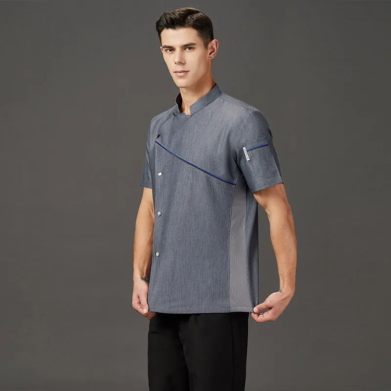 Men's Chef Clothes Woman Waiter Uniform  Hotel Kitchen Overalls Professional Cook jacket Food service Cooking Shirt Chef's Coat