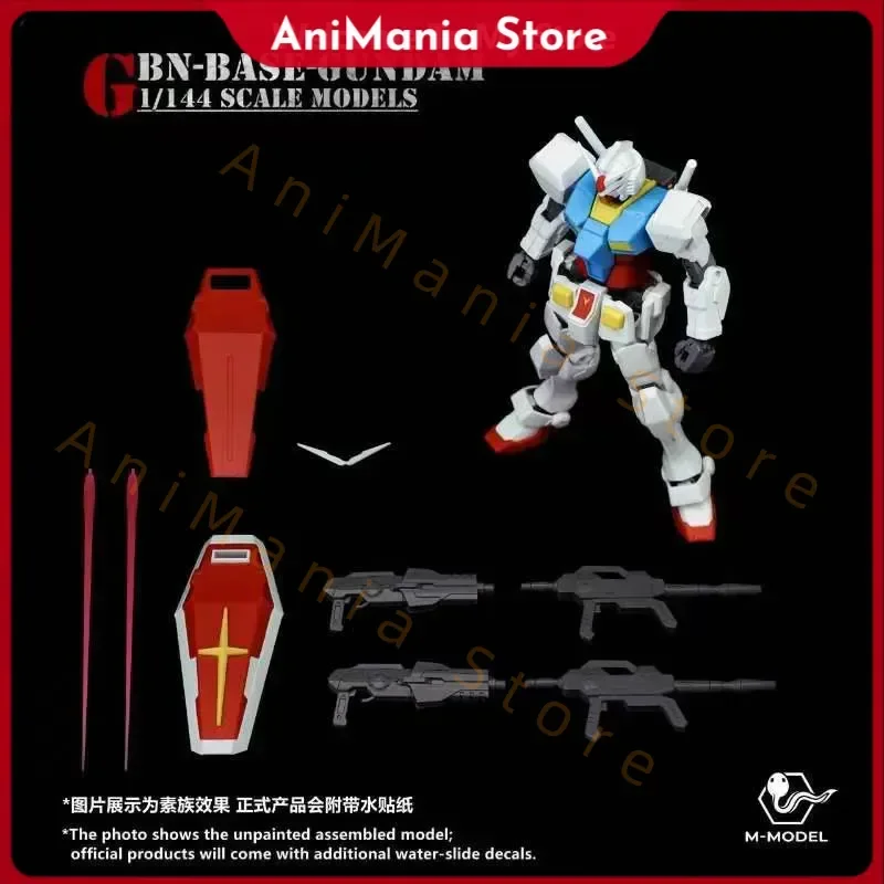 KEDOU M-Model GBN HG 1/144 GBN-GF RX78 GBN-Base com Adesivos, Kits de Montagem de Modelos, Figura de Ação de Anime, Brinquedos de Modelo Plástico de Robô