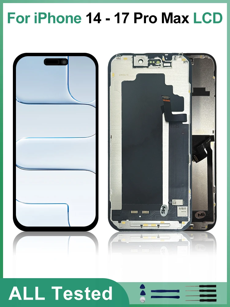 OLED scherm voor iPhone 17 Pro Max LCD touchscreen digitizer voor iPhone 15 16 Pro Max display 14 Plus 14 Pro Max LCD X 15 Plus 15 Pro - afbeelding 2