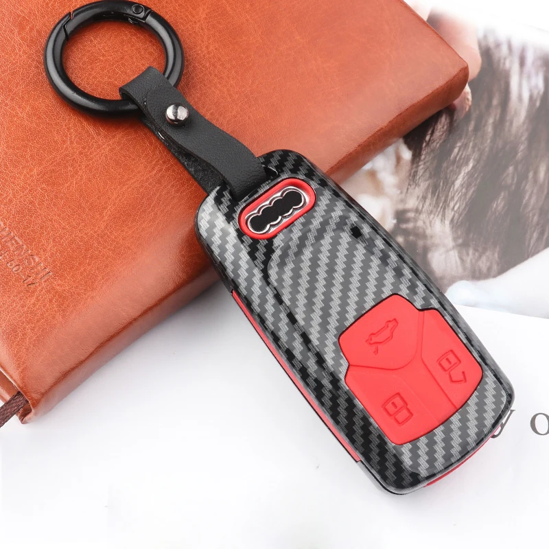 2020 New ABS Car Key Cover Case For Audi A4 B9 A5 S4 S5 8W Q7 4M Q5 TT 8S 2016 2017 2018 2019 Smart Remote Fob Key Case Shell