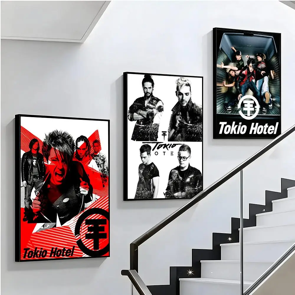 band Tokio Hotel Poster HD Poster Sophisticated Modern Aesthetic Wall Art For Living Room Bedroom Office Cafe Decor Ideal Gift