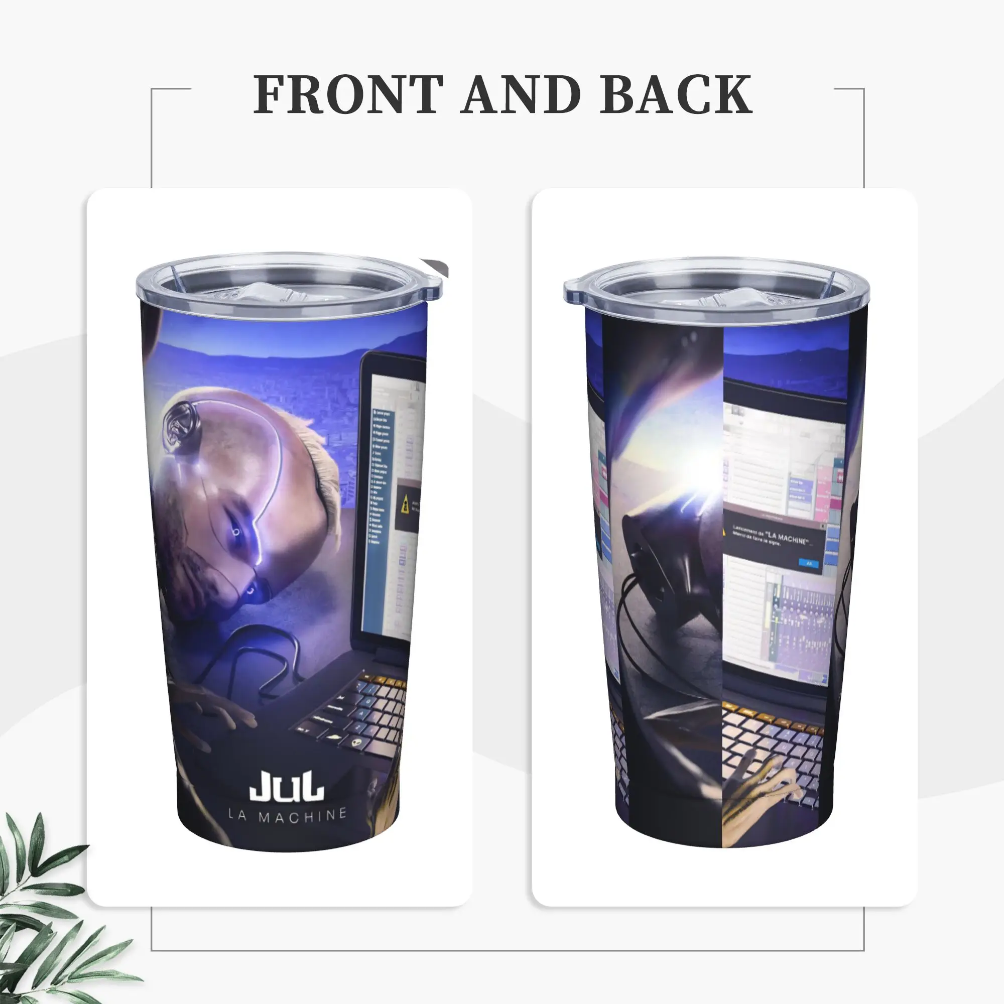 Stainless Steel Tumbler Rapper Singer Jul Sign Thermal Cups  Leakproof Cold Drink Mugs Cup Travel Water Bottle
