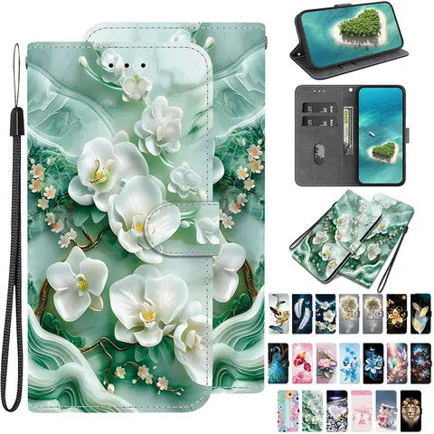 Stand Flip Wallet Case For Motorola Moto Edge 50 60 Fusion 40 50 Neo 50 Ultra 40 50 Pro Flip Painted Pattern Wallet Case