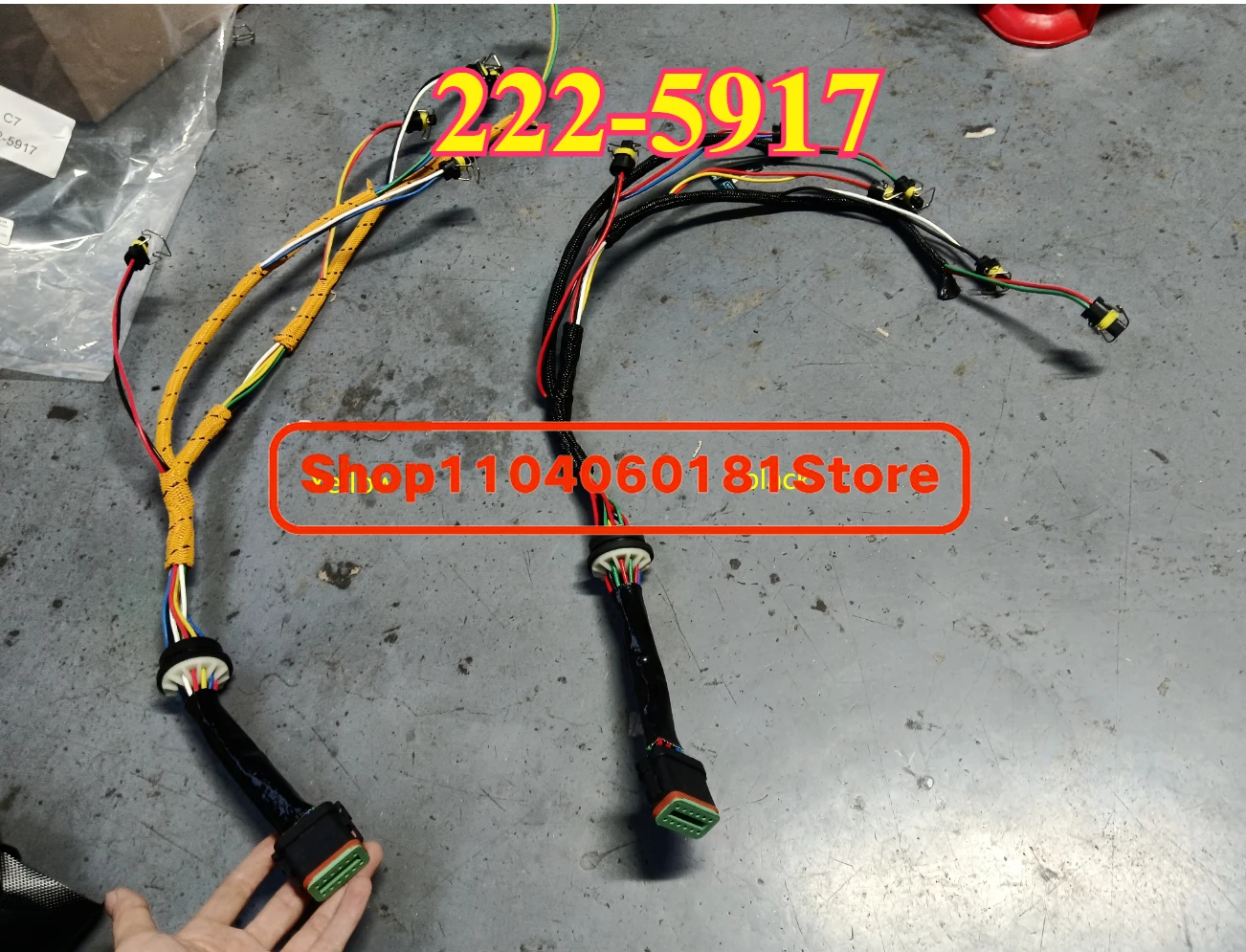 Harness Kawat Ekskavator 2225917 222-5917 C7 Harness Kabel Injektor Bahan Bakar untuk Caterpillar 324D 325D 329D