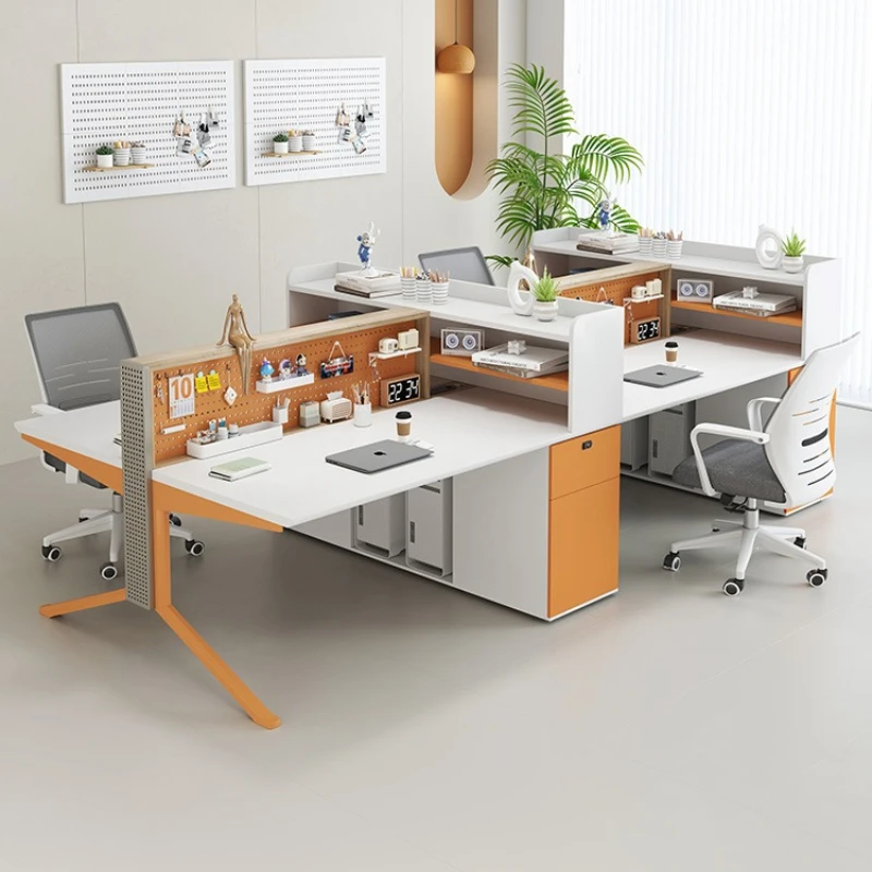

Staff desk staff desk office desk and chair combination station 4/6/8 seat screen card position designer
