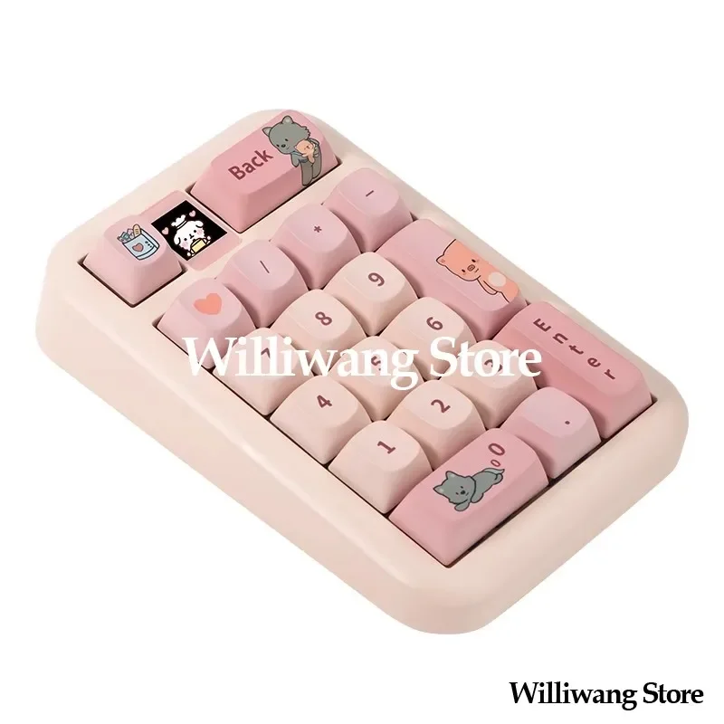 NEW Original Spring Small Digital Mechanical Keyboard Pad Third Mock Examination Hot Plug Rechargeable Portable Cute