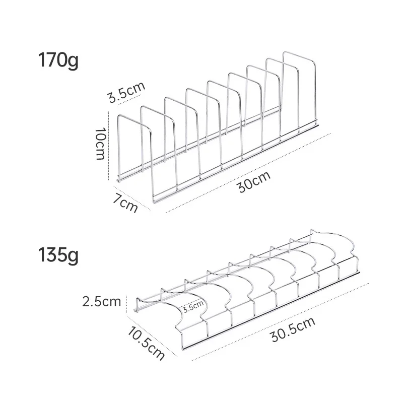 Stainless Steel Dish Draining Rack Kitchen Pot Lid Plates Storage Racks Multipurpose Shelf Bowl Drying Holder Kitchen Organizer