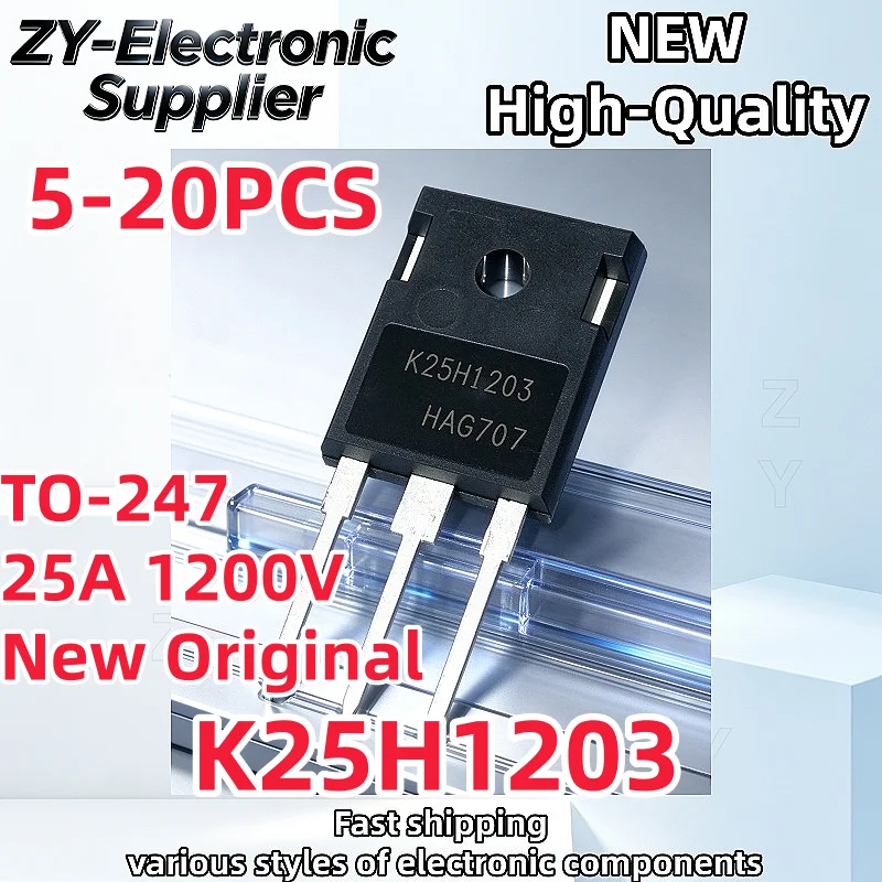 5-20Pcs K25H1203 Imported New Original IKW25N120H3 IGBT 25A 1200V High-Power Transistor Best Quality In Stock