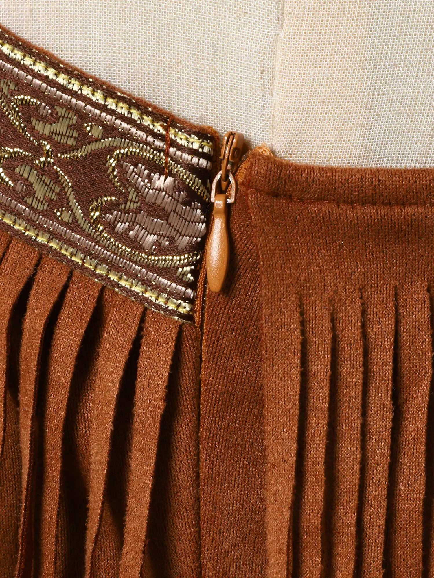 Girl Suede Dresses Performance Indians Princess Costume Native American Outfit Tassel Dress + Sleeves Halloween Fancy Dress Up