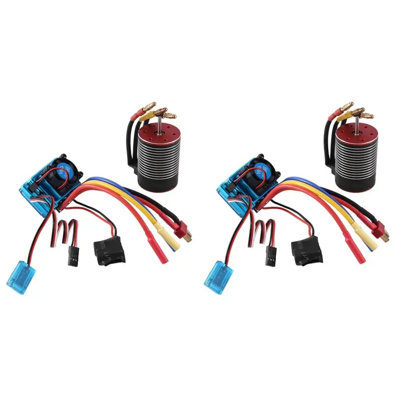 

MACH-2X 3650 Brushless Motor 3600KV And 120A ESC For 1/8 1/10 RC Car Drift Racing Off-Road Monster Truck