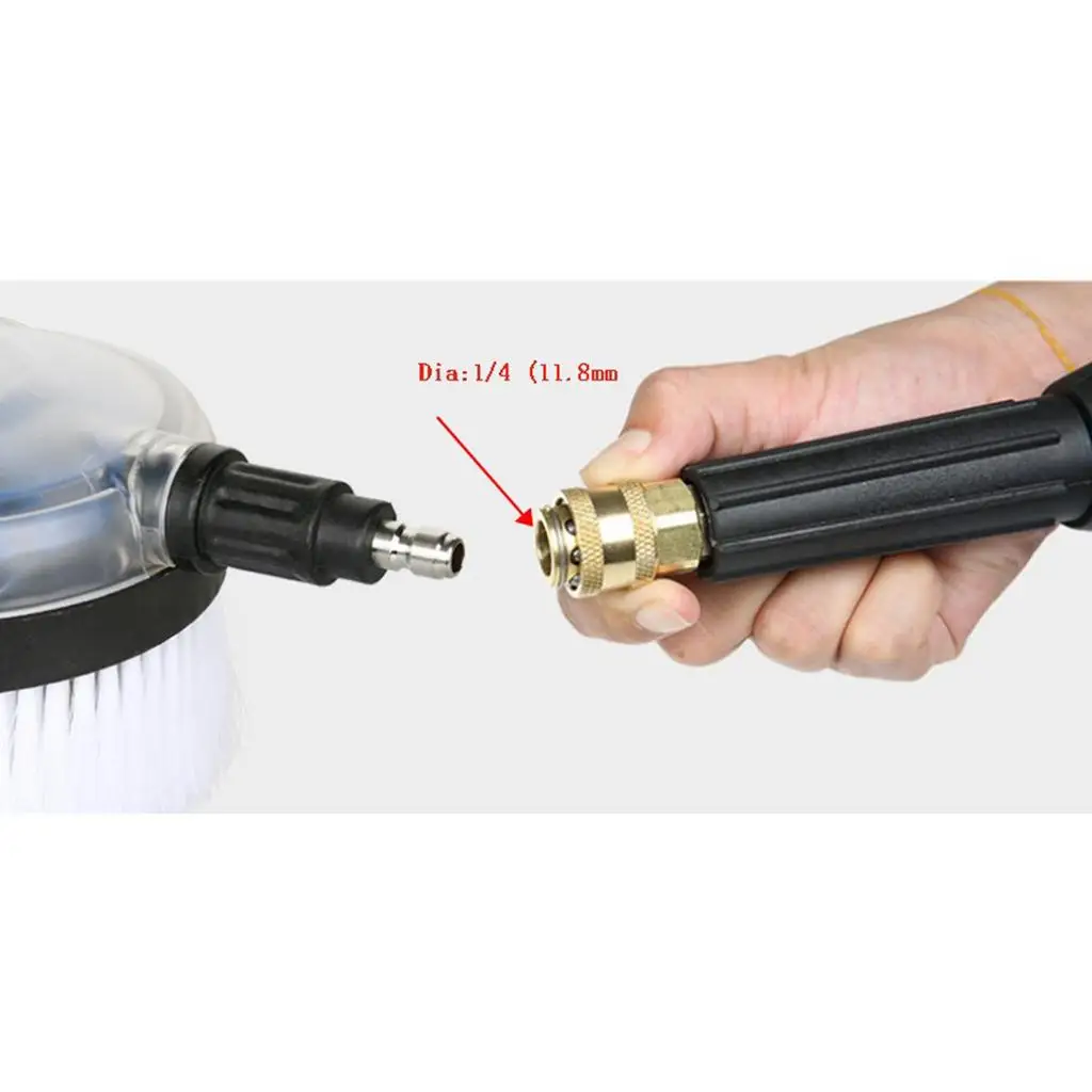 Car Rotating Wash Brush High Pressure Water Flow Drill Scrubber Sprayer for Auto Detailing and Body Washing