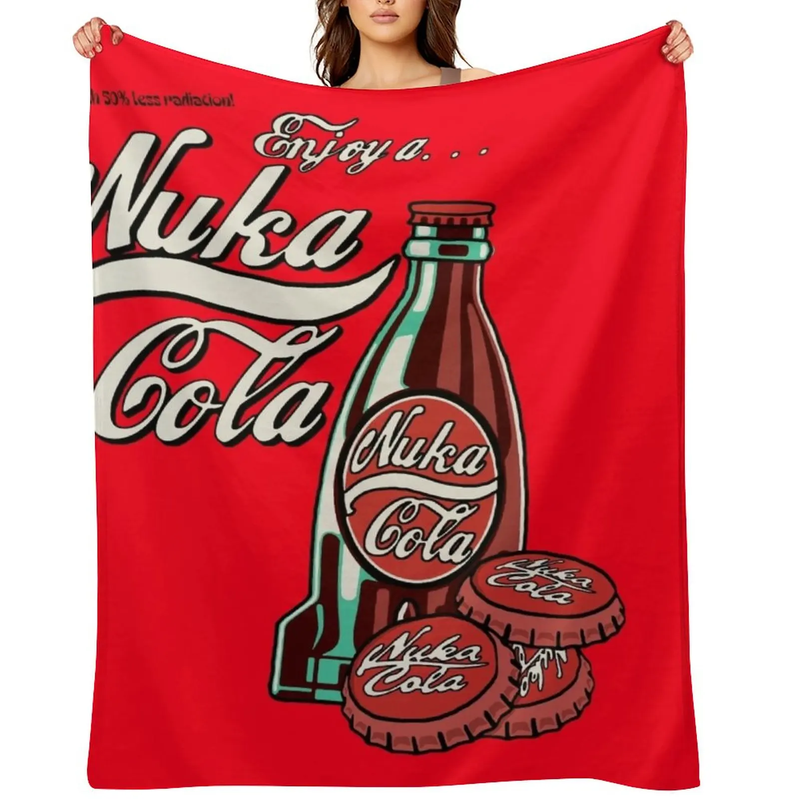 

Enjoy a Cola! (red) Throw Blanket valentine gift ideas Camping anime Designers Blankets
