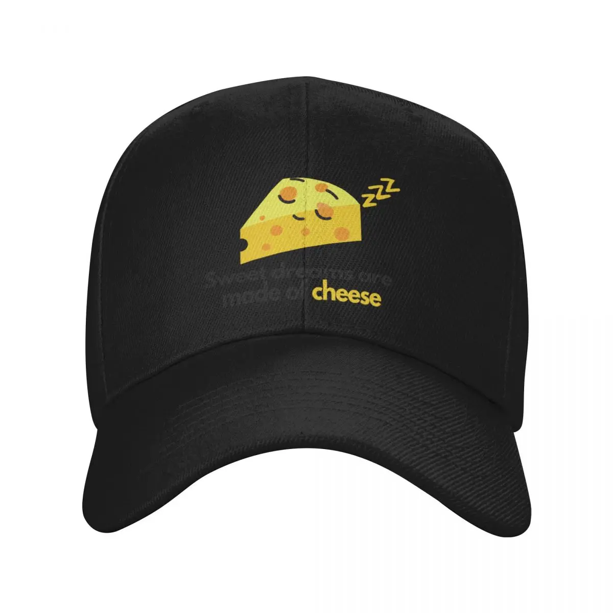 Cheddar Cheese Pun Joke Design For Cheese Lovers Baseball Cap Bobble Hat Sports Cap Beach Horse Hat Women's Hats 2024 Men's