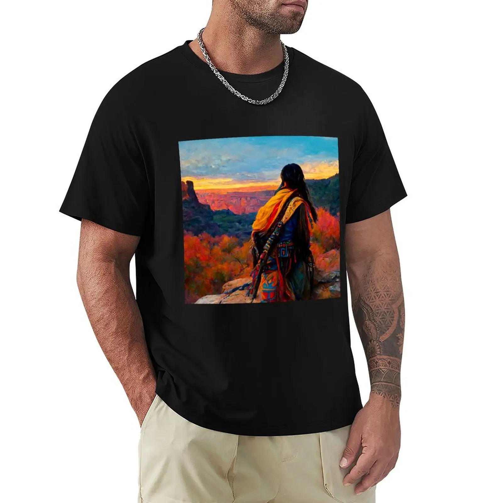 

Navajo T-Shirt vintage graphic tee shirt men graphic t shirts
