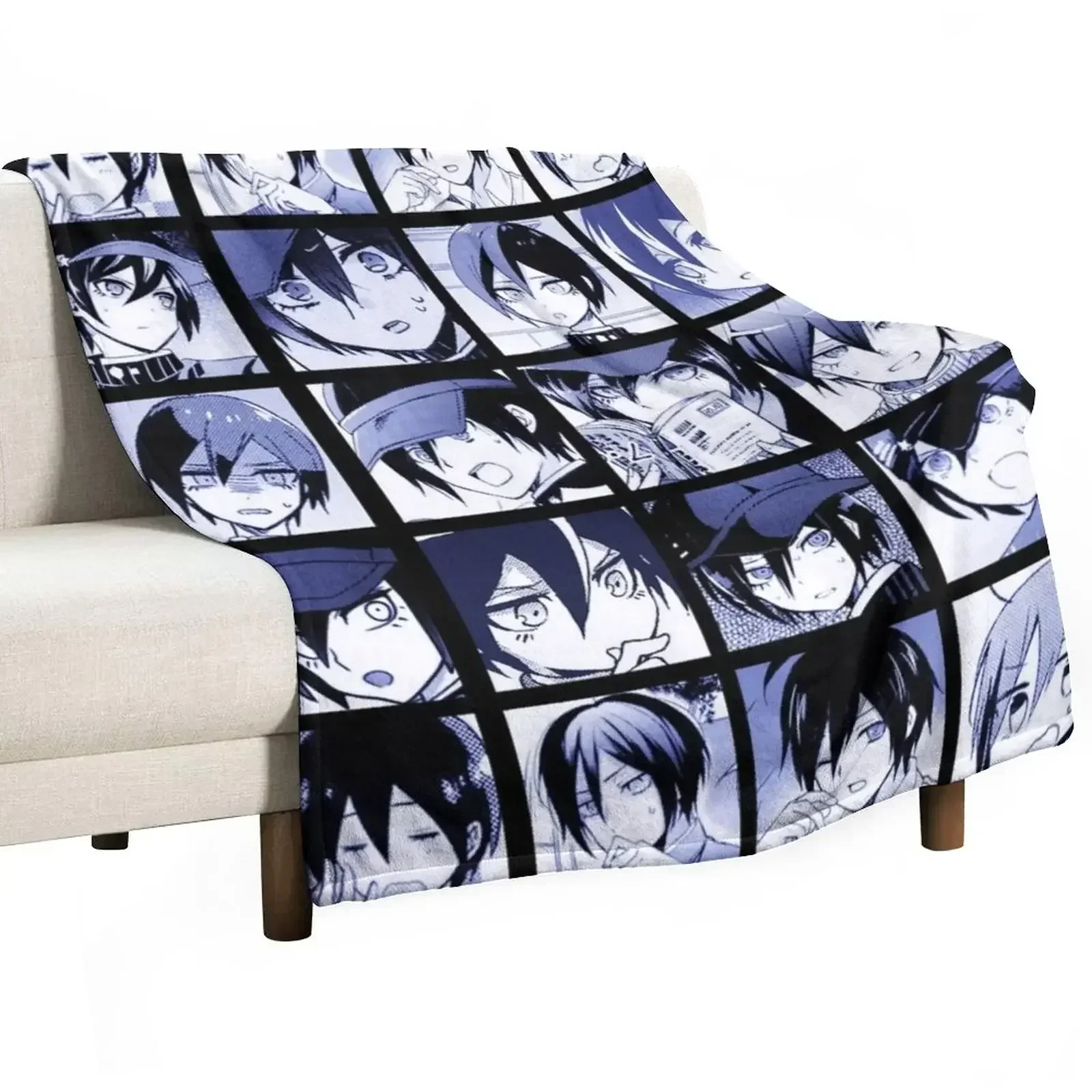 Shuichi Manga Collection (Colored) Throw Blanket Large Soft Plush Plaid Hairys Blankets