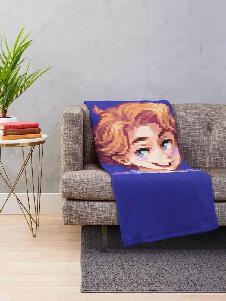 Senpai, Friday Night Funkin Throw Blanket for sofa fluffy Hair Stuffeds Blankets