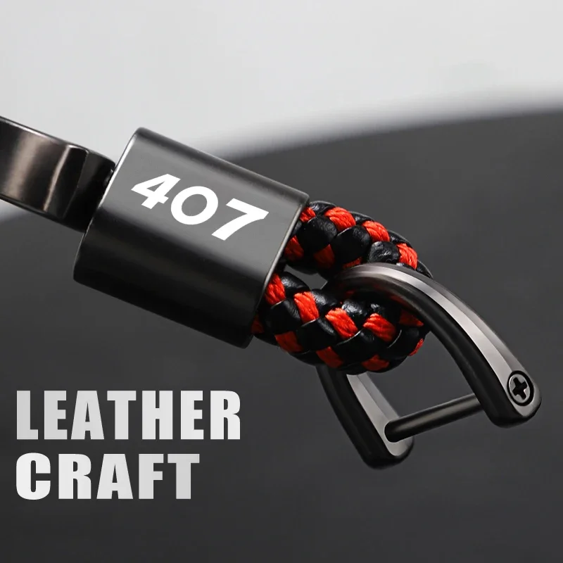 Современный минималистичный автомобильный брелок для ключей Peugeot из цинкового сплава премиум-класса, кожаный брелок - подходит для 407 208 308 5008 3008 206 207 4008 4007 205