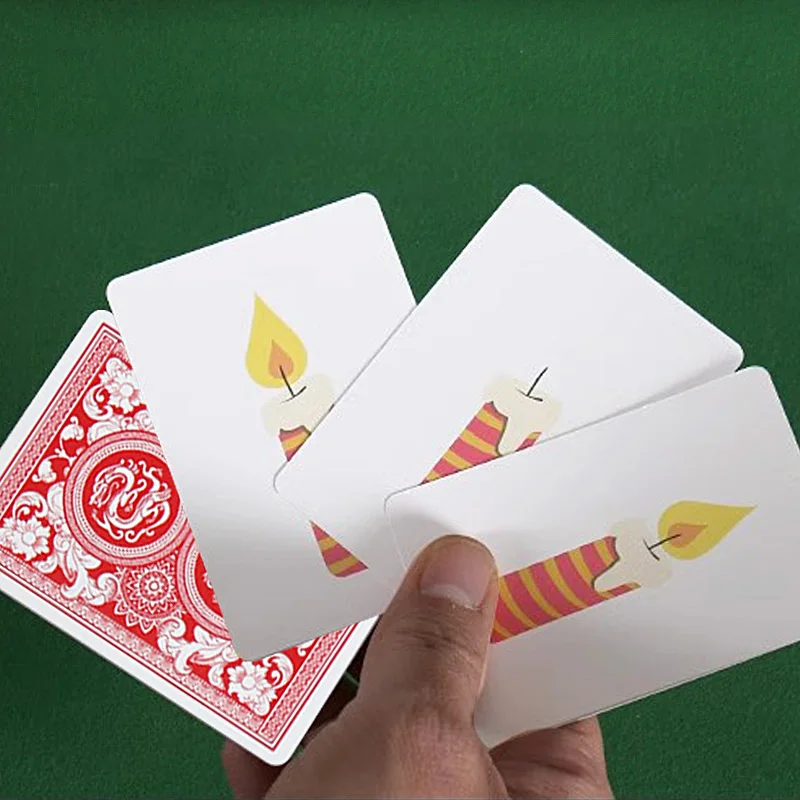 Happy Birthday Cards Group Prediction Magic Tricks Props Magic Cards Kids Magic Gift For Children Wholesale