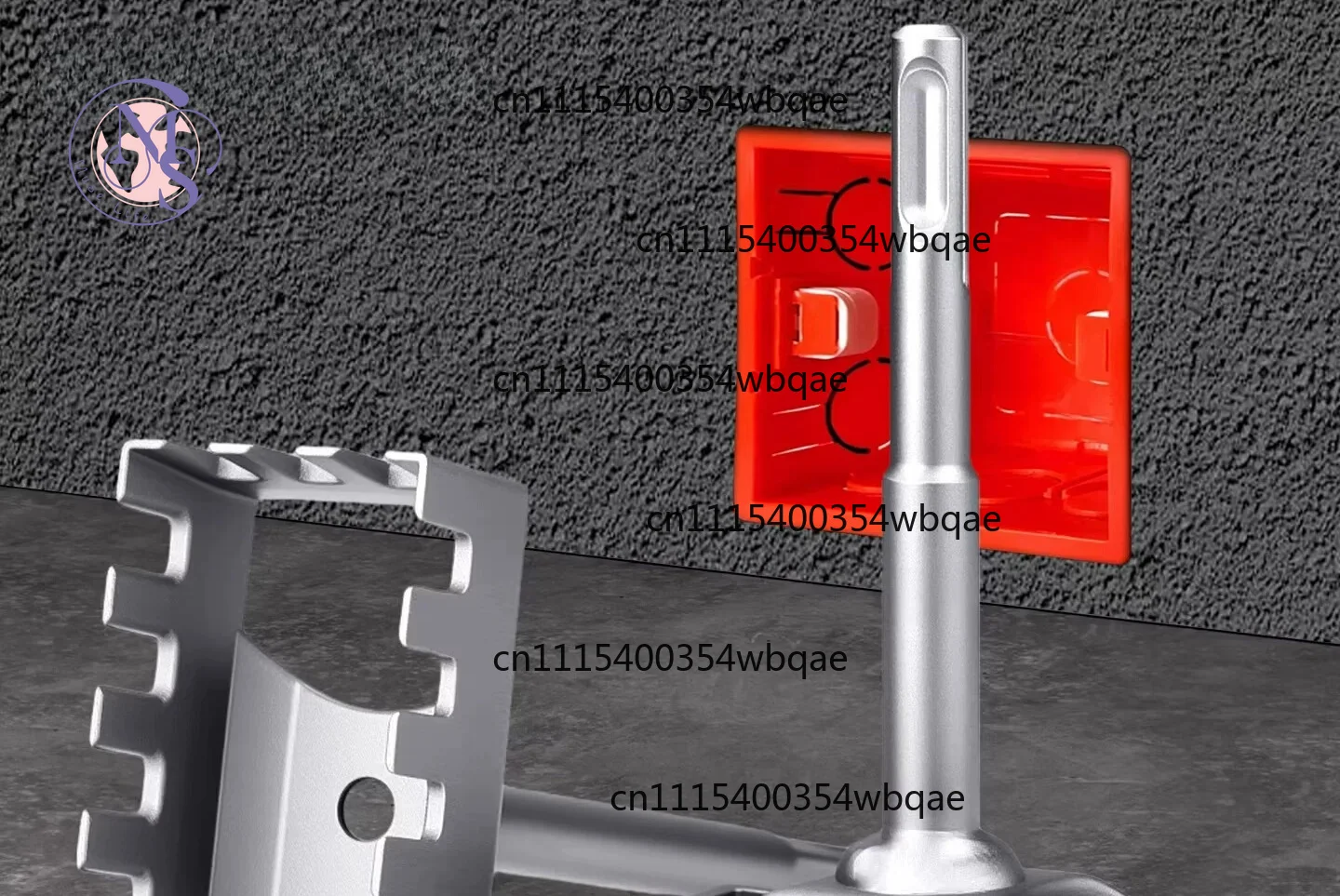 86 Type Junction Box Square Hole Cutter, Square Hole Drill for Socket Back Box, Electric Hammer Bit for Electrical Grooving