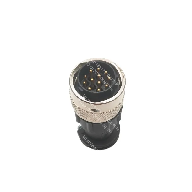 Adecuado para BURNDY SOURIAU Industrial, conector macho de 12 pines UTG61412P + UTG14P, conector macho de 12 pines + clip de cola PG + 12 pines