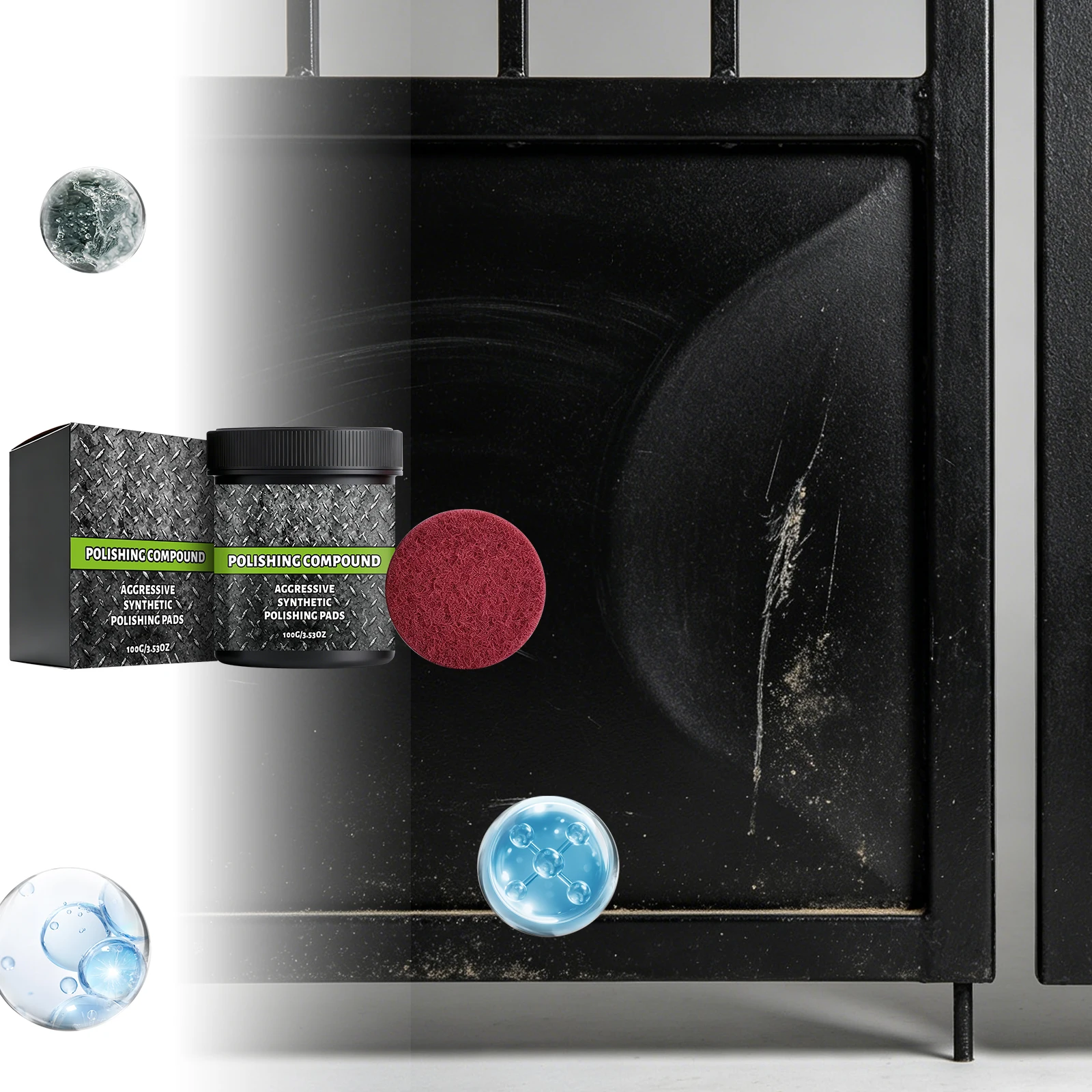 Car Wax Polishing Pad - Composto para Polimento de Pintura Automotiva