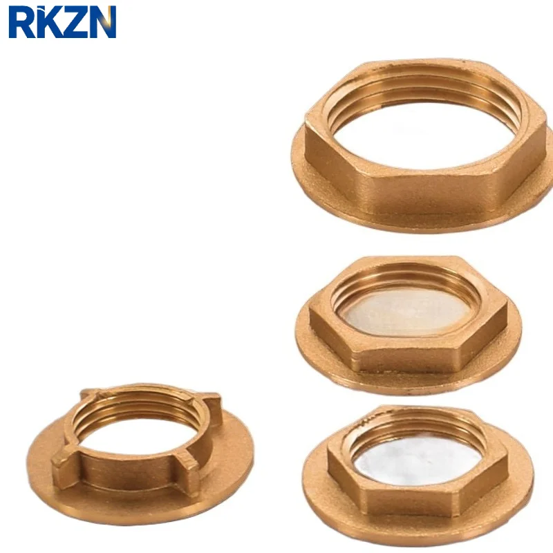 2 PCS 5PCS   Brass Flange Lock Nut, 1/2