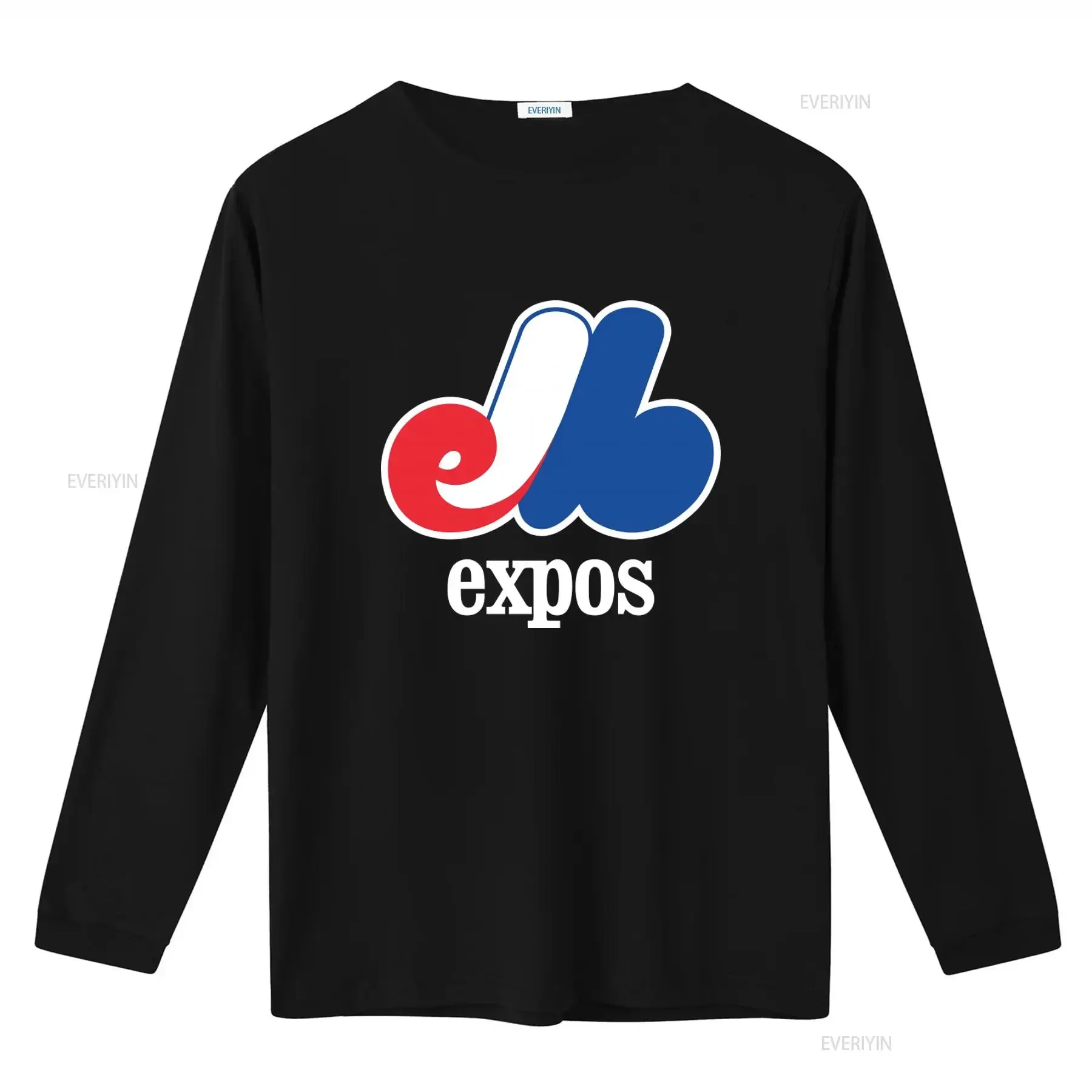 Montreal Expos Baseball Quebec Canada Royal Blue T Shirt Streetwear Hip Hop vintage Washed streetwear Casual graphic Stylish