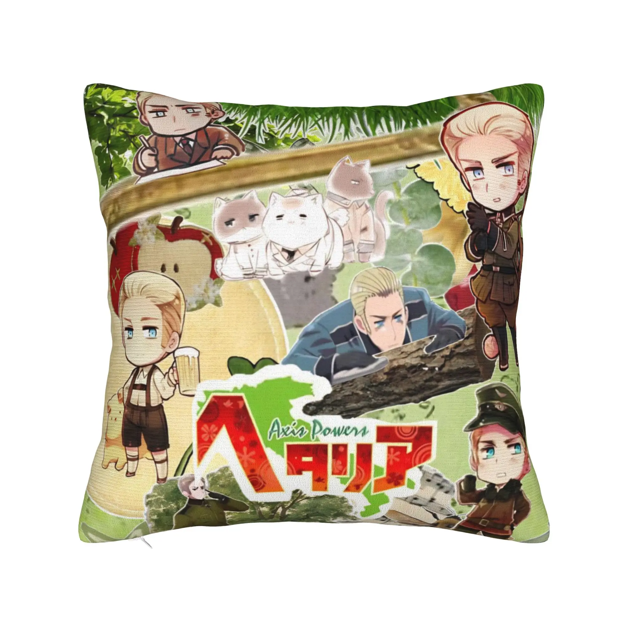 Decorative Pillowcase Hetalias Axis Powers Accessories Sofa  Pillow Case Cover Square Multiple Sizes