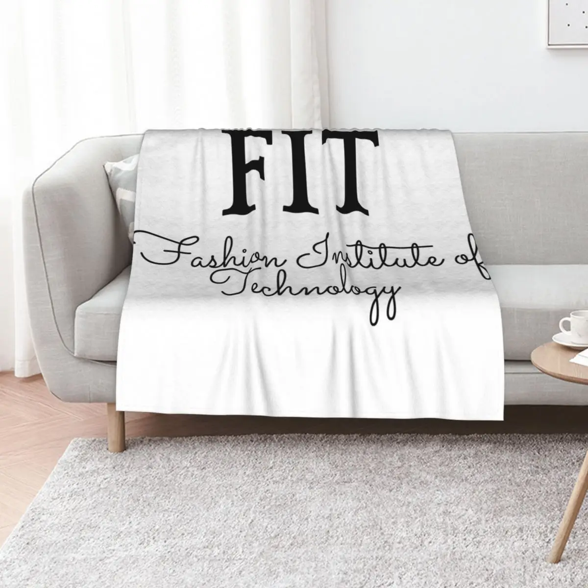 FIT: Fashion Institute of Technology Throw Blanket Shaggy Furrys Nap Hairy Loose bed plaid Blankets