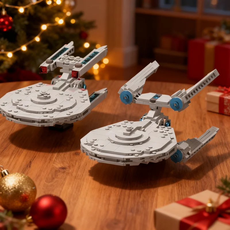 296pcs MOC Space Kelvin Timeline Constellation-Class Starship Model Building Blocks Christmas Gift Creative Collection And Ideas