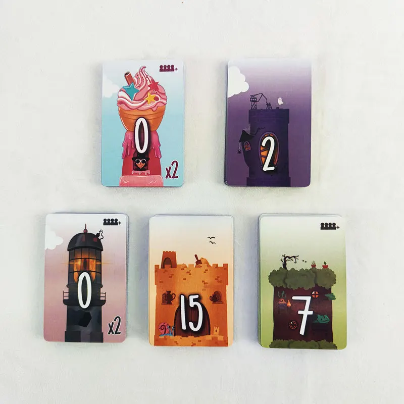 5 أبراج استراتيجية مجردة التراص برج لغز مجلس لعبة الترفيه جمع النسخة الصينية-الإنجليزية