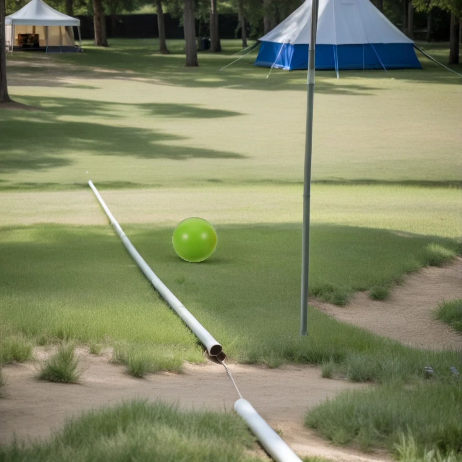 Set da 2 pezzi per croquet per bambini, palline di ricambio, accessori, gioco, giocattoli da prato in legno massello per bambini all'aperto