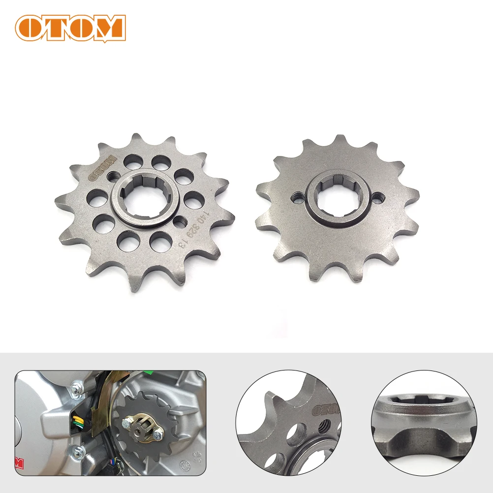 OTOM 13T Output Front Sprocket Newest Motorcycle Accessories 520 Type 13 Tooth Chain Cog For ZONGSHEN ZHENGLIN CB250 Engine BIKE