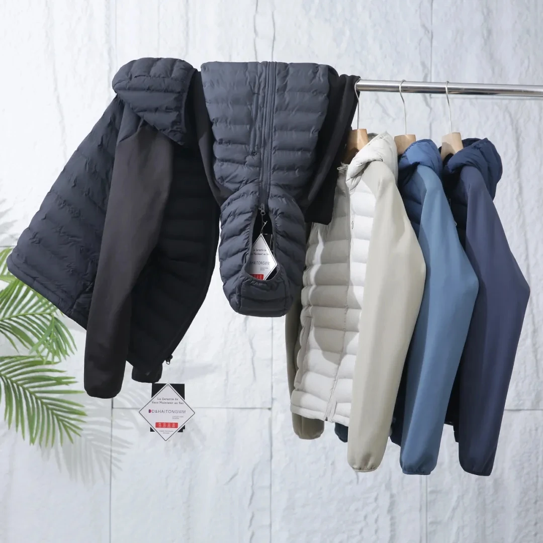 

Warm Sli Hooded Cotton Jaet Men's Outdoor Spor Patchwork Fce Windproof Autumn Winter Faion Ci Casual