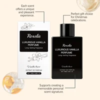 Roxelis 50ml Vanilla Luxury Fragrance Natural Fragrance Elegant Charm Sweet Delicate Fresh Fragrance Portable Spray 4