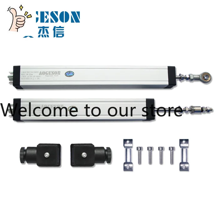 AOGESON Tie Rod Electronic Ruler KTC LWH-500 550 600mm Sliding Resistance Ruler, Displacement Sensor