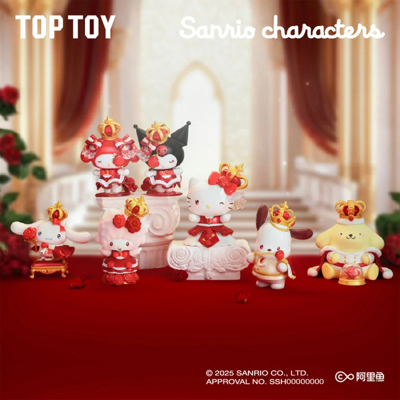 

Новая серия Toptoy Sanrio Family Rose Night, модель детской игрушки-сюрпризы для девочек, подарок на день Святого Валентина, модель орнамента, загадочная коробка
