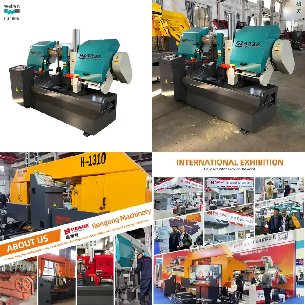GZ4232 CNC Horizontal Band Sawing Machine with Manual Blade Tension and 3kw Motor High Precision & Stable Performance