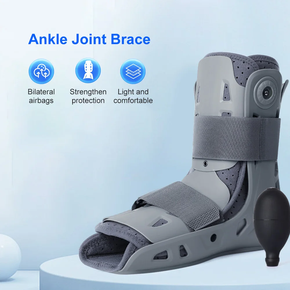 

Противоскользящие ботинки для воздушной ходьбы, прогулочные ботинки для восстановления сломанной стопы для растяжения лодыжки, регулируемая воздушная подушка, легкий дизайн