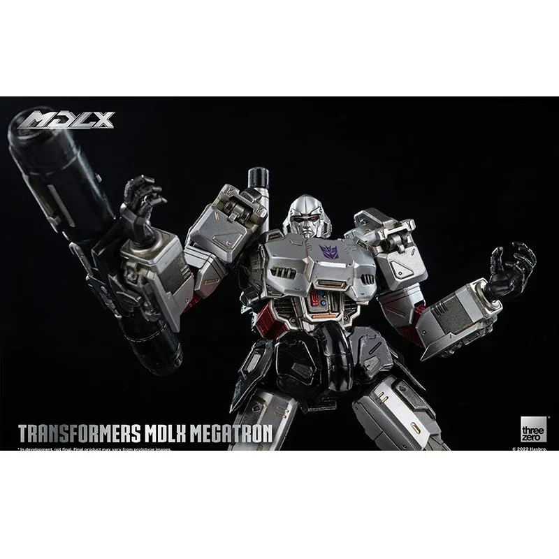 Threezero ของเล่นเปลี่ยนรูปแบบ mdlx megatron โลหะผสม7นิ้ว/18ซม. ของเล่นตุ๊กตาขยับแขนขาได้ของขวัญสะสม