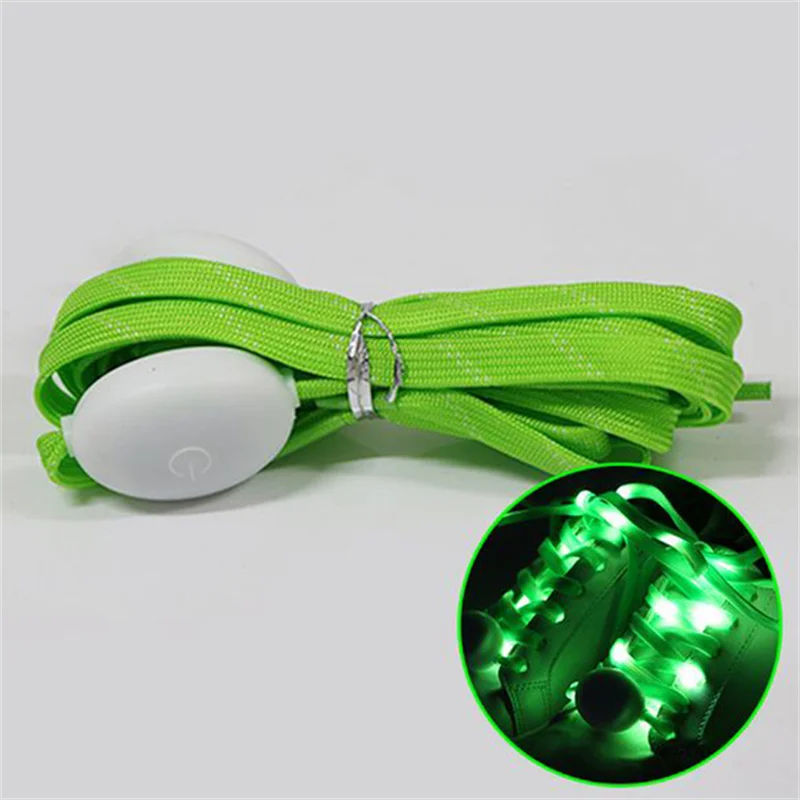 120 cm LED Sport Lichtgevende Schoenveters Glow Schoen Snaren Ronde Flitslicht Schoenveters Batterijen LED Lui Veters Party Decor