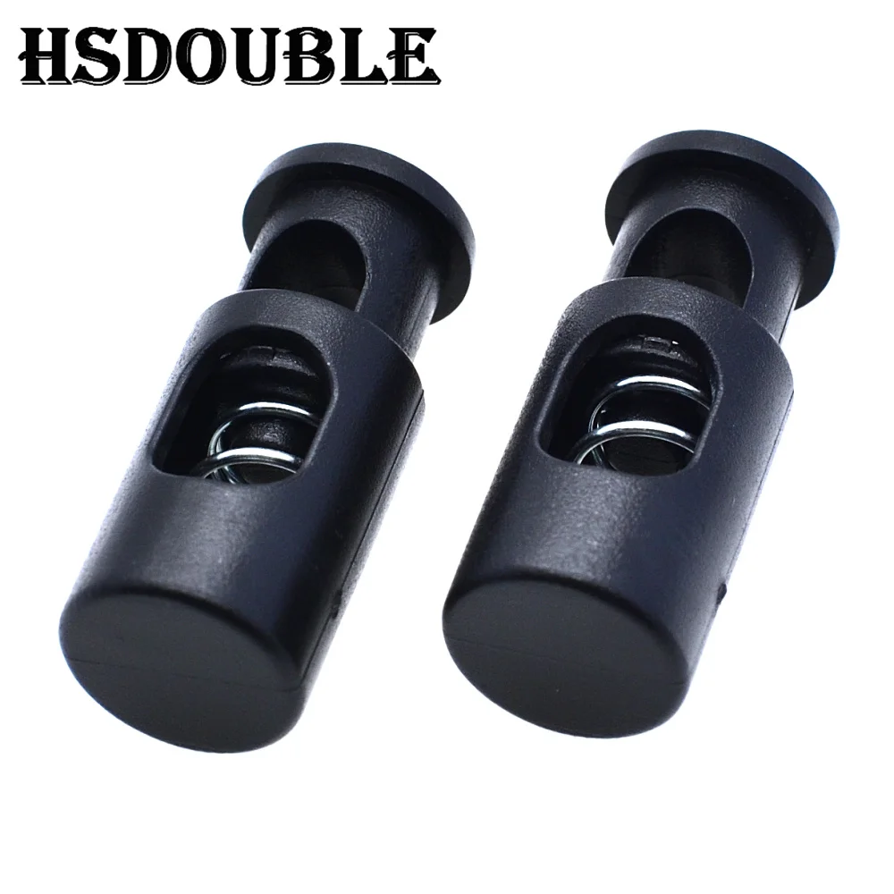 Plastic Cord Lock Stopper Cylinder Barrel Toggle Clip For Garment Accessories