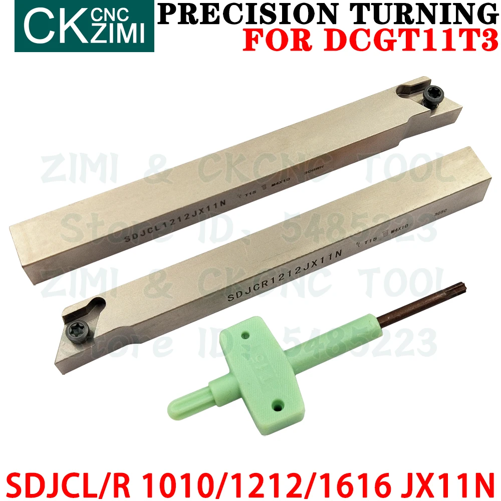 SDJCR SDJCL 1010 1212 1616 JX11N External Turning Tool Holder Centering Machine Finishing Cutting Tools DCGT11T3 Turning Inserts