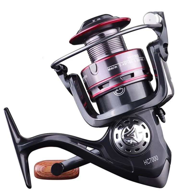 Fishing Spinning Reel 500-7000 Series Metal Spool 5.2:1 High Speed 8KG Max Drag Left Right Hand Carp Fishing Baitcasting Reel