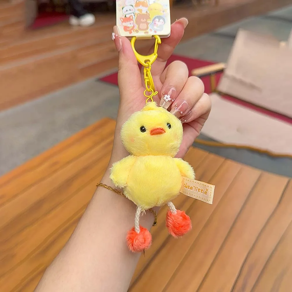 Милый мягкий медведь кукла брелок орнамент PP хлопок плюшевая подвеска в виде собаки забавный пингвин мультяшный брелок в виде животного сумка кулон