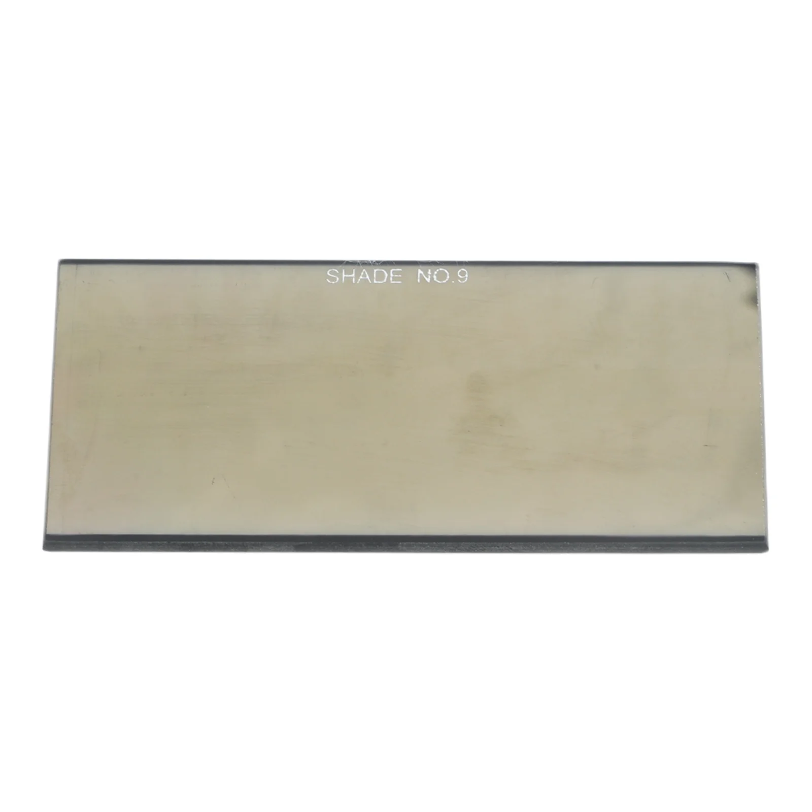 Tempered Glass Welding Lens 10.8 x 5.5 cm Gold Coated for Shade 9 through 13 UV IR Protection Designed for Standard Helmet Use