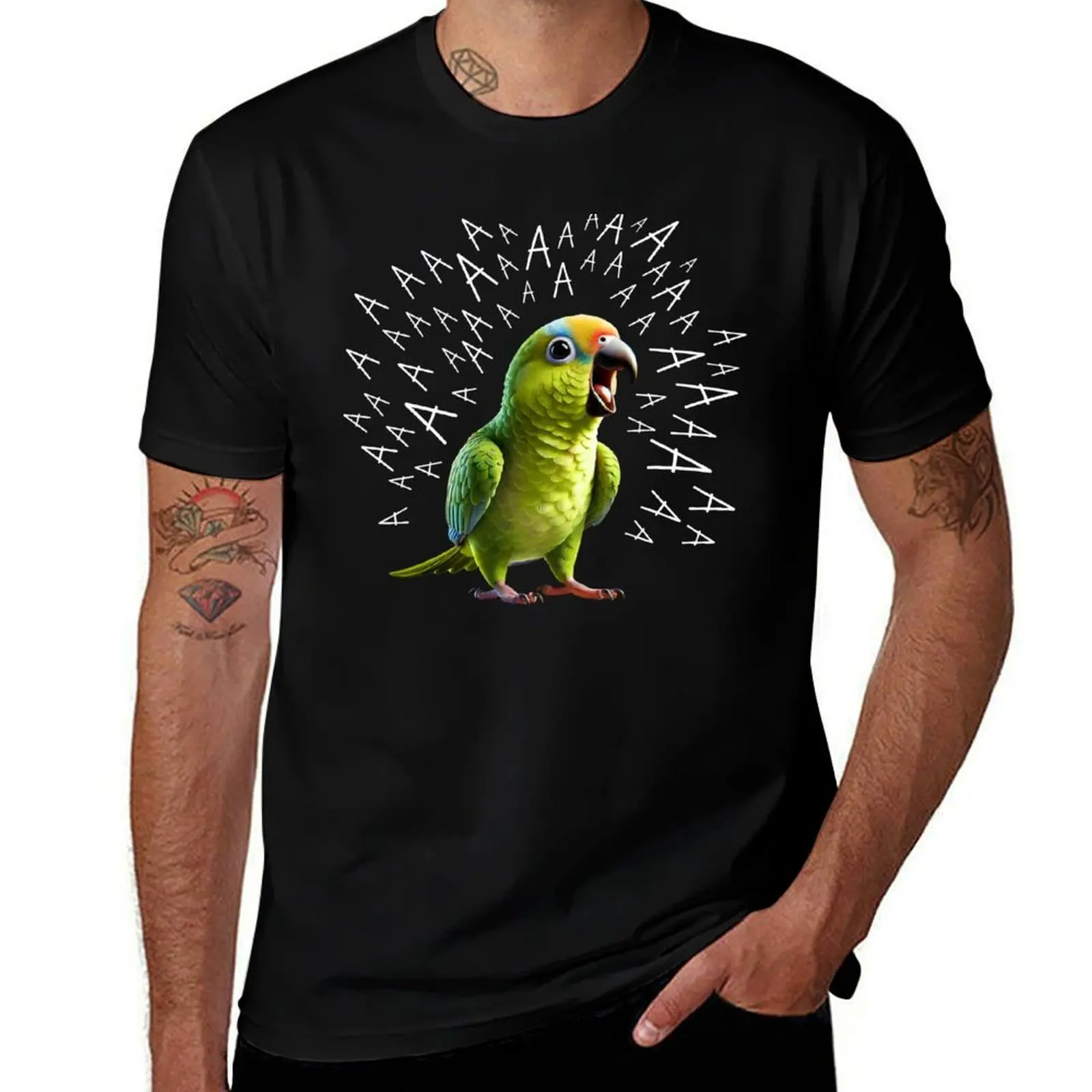 

Забавная футболка Screaming Peach Fronted Conure Parrot Lover Birding, возвышенные мужские однотонные футболки