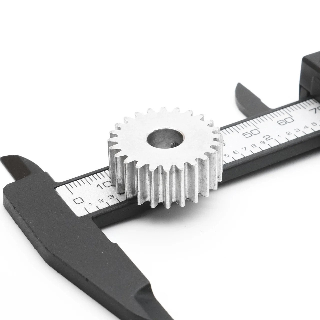 Precision Aluminum Alloy Spur Gear 1M 10T-35T Teeth With Screw Transmission Model Metal Gear Keyway Processing