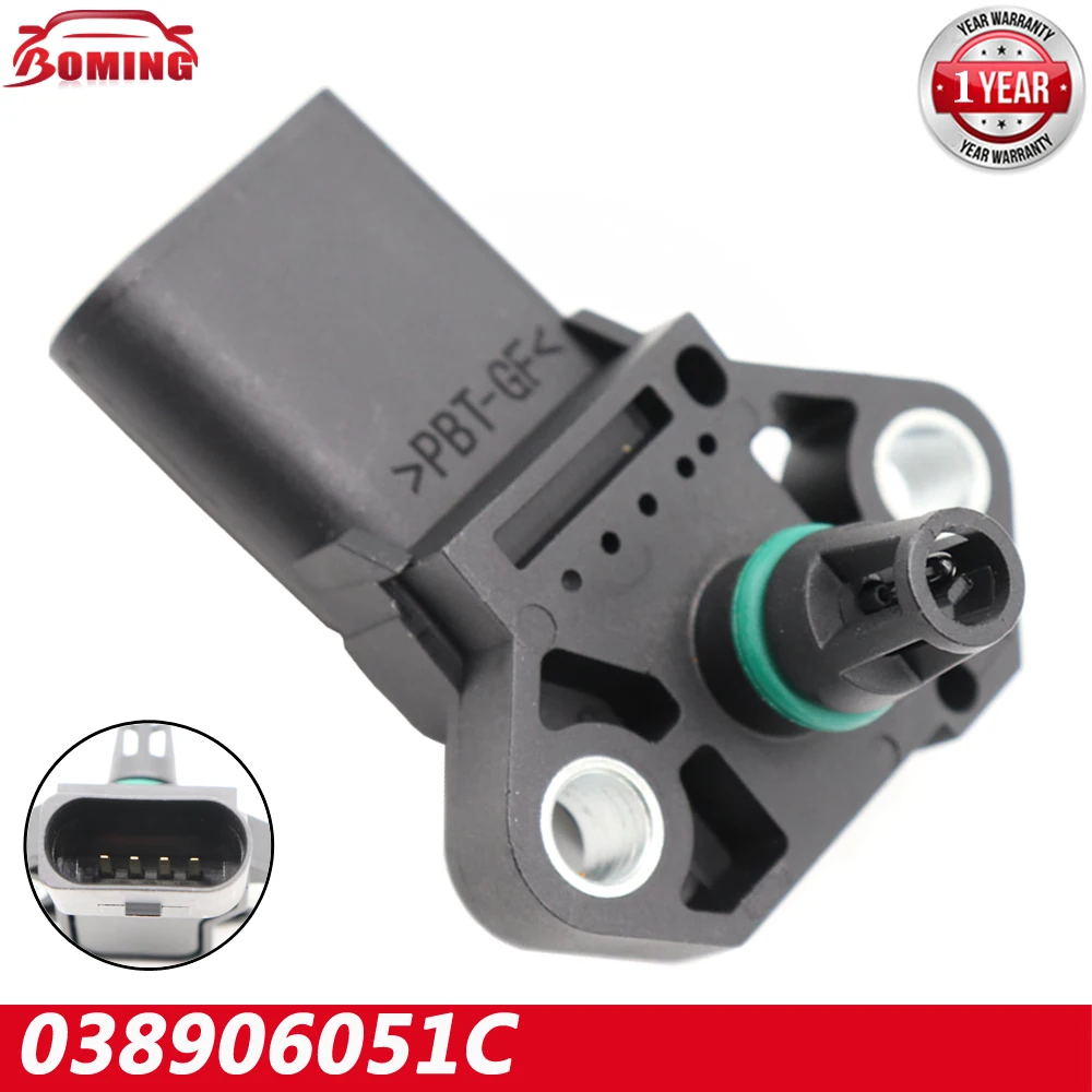 038906051C Air Intake Manifold Pressure Map Sensor For Volkswagen Caddy Sharan For Seat Toledo For Skoda Fabia Octavia Superb